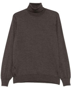 Brunello Cucinelli Wool Blend Turtleneck Sweater - Gray