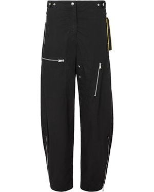 Fendi Parachute Canvas Trousers - Black