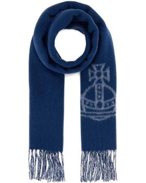 Vivienne Westwood Sciarpa Double Face - Blu