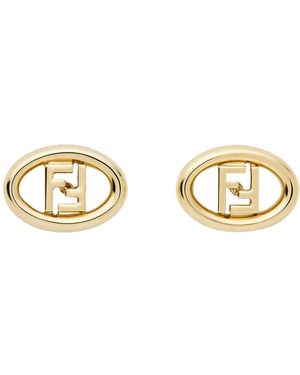 Fendi Orbit Stud Earrings - Metallic