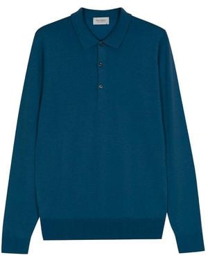John Smedley Polo Shirt - Blue