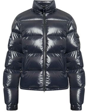 Moncler Levitha Hooded Short Down Jacket - Blue
