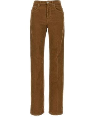 Saint Laurent 'Clyde' Trousers - Brown