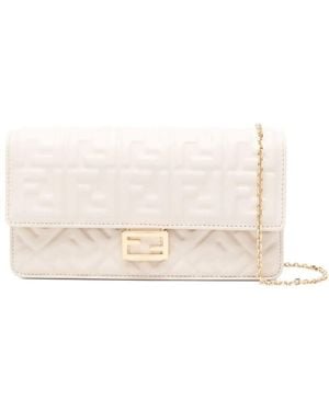 Fendi Wallet On Chain Baguette - Natural