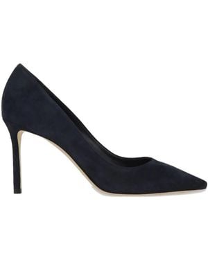 Jimmy Choo Romy 85 Suede Court Shoes - Blue