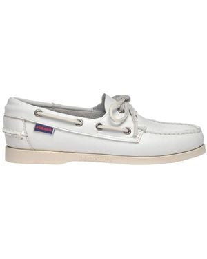 Sebago Women's Nautical Loafers For Yachting - White