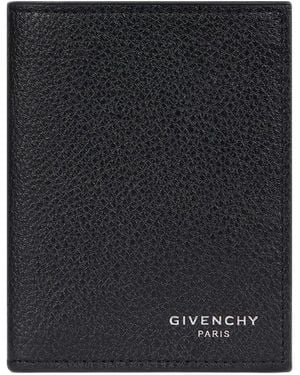 Givenchy Grained Leather Card Holder - Black