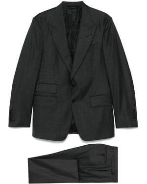 Tom Ford Shelton Single-Breasted Wool Suit - Black