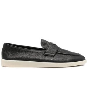 Prada Leather Loafers - Black