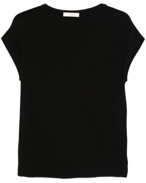 Zanone Regular Fit Cotton Crêpe Blouse - Black