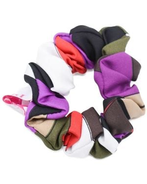 PUCCI Iride Print Silk Hair Tie - Pink