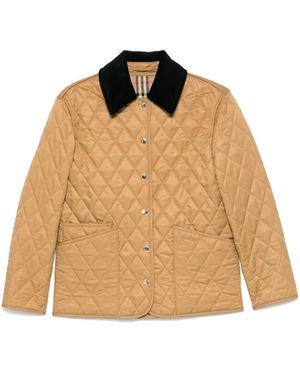 Burberry Dranefeld Quilted Blouson - Natural