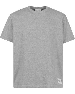 Givenchy Short-sleeved Cotton Sweatshirt - Grey