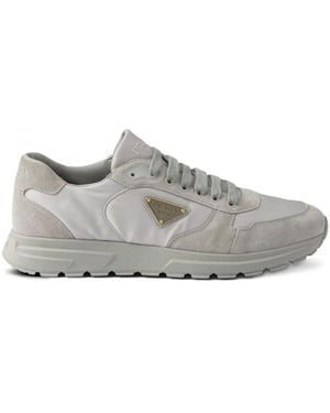 Prada Prax 2.0 Re-nylon And Suede Trainers - Grey