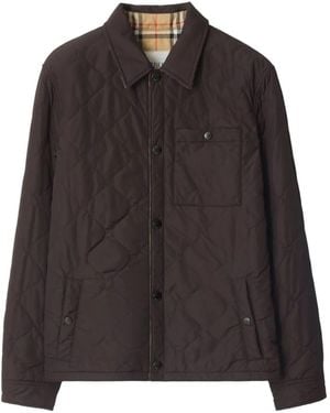 Burberry Reversible Quilted Nylon Shirt - Black