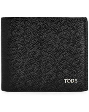 Tod's Bi-Fold Leather Wallet - Black