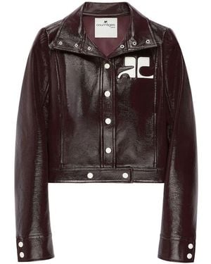 Courreges Vinyl Re-edition Jacket - Brown