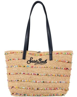 MC2 Saint Barth Raffia Shoulder Bag - Natural