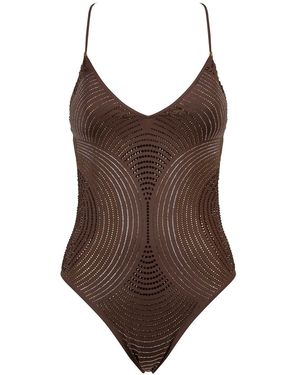PIN UP Swimsuit - Brown