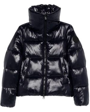 Save The Duck Isla Down Jacket With Laqué Finish - Blue