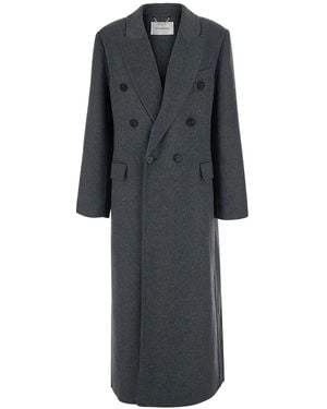 Victoria Beckham Double Faced Overcoat - Black