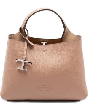 Tod's Leather Micro Handbag - Natural