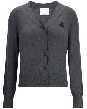 Isabel Marant Karina Cotton Blend Cardigan - Black