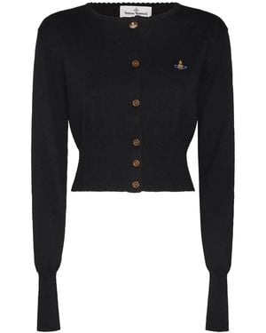 Vivienne Westwood Bea Cropped Cardi - Black