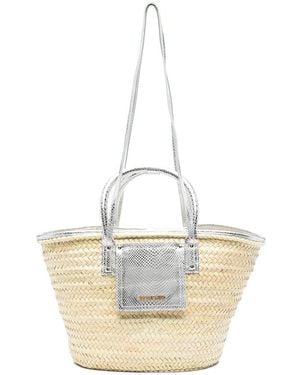 Jacquemus Le Panier Soli Basket Bag - White