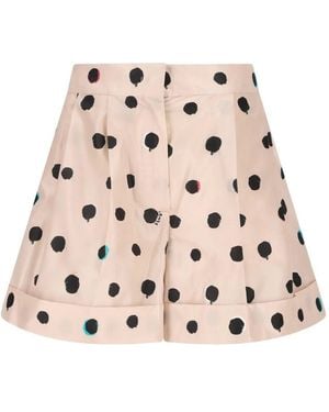 Fendi Polka Dot Shorts - Natural