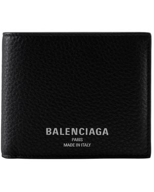 Balenciaga Wallet With Logo - Black