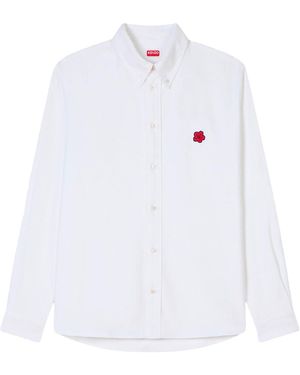 KENZO Boke Flower Crest Casual Shirt - White