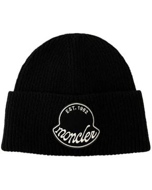 Moncler Logo-patch Beanie - Black