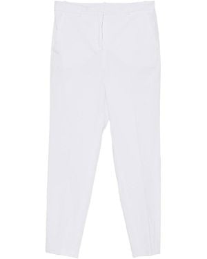 Incotex Galene Straight Leg Cotton Blend Trousers - White