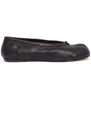 Maison Margiela Nappa Leather Tabi Ballerina Flats - Grey
