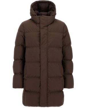 Herno Coat In 2 Layer Windstopper - Brown