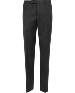 Incotex Tailored Wool Pants With Pleats - Gray