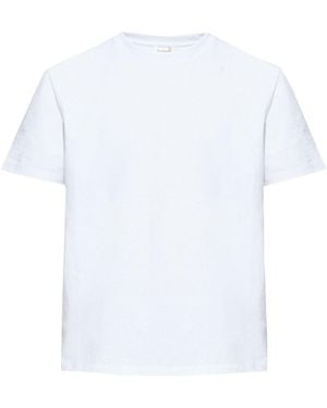 Saint Laurent Crewneck Cotton T-shirt - White