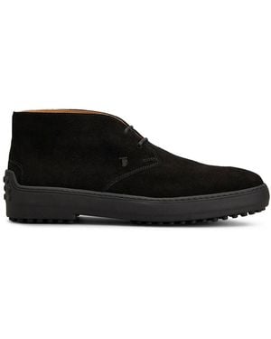 Tod's Winter Suede Ankle Boot - Black