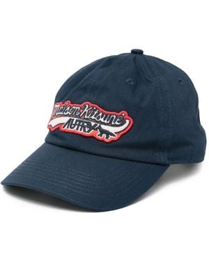 Autry X Maison Kitsuné Baseball Cap With Logo Patch - Blue