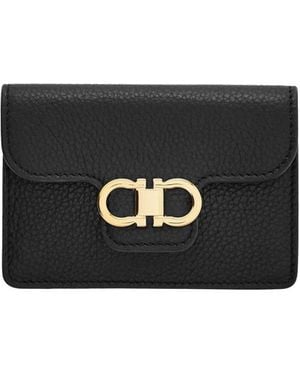 Ferragamo Keychain Gancini - Black