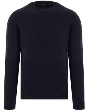 Roberto Collina Crew-neck Silk Jumper - Blue