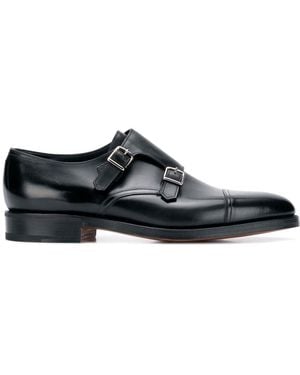 John Lobb Scarpe William Con Doppio Cinturino - Nero