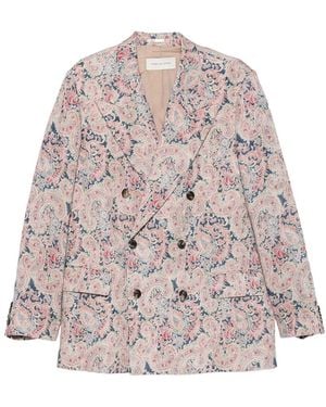 Dries Van Noten Blazer Doppiopetto Bosier - Blu