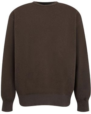 Maison Margiela 4-stitches Sweatshirt With Inserts - Brown