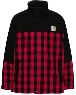 JUNYA WATANABE COMME DG Carhartt Collaboration Checked Cotton Jacket - Red