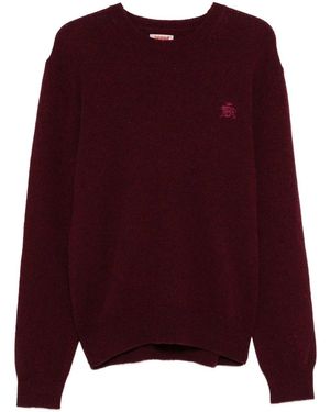 Baracuta Sheltand Crew Neck Pullover - Purple