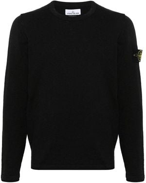 Stone Island Crewneck Jumper - Black