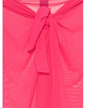 Fisico Long Tulle Pareo - Pink