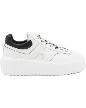 Hogan Chunky Sole Accent Sneakers - White